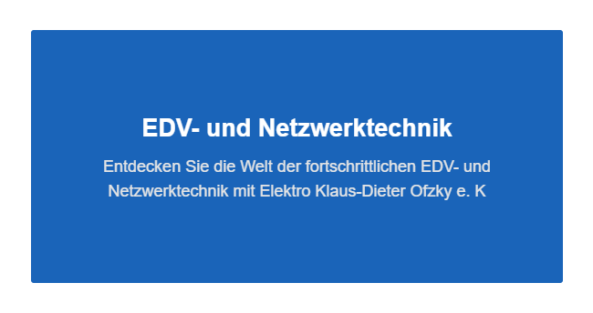 EDV Netzwerktechnik 