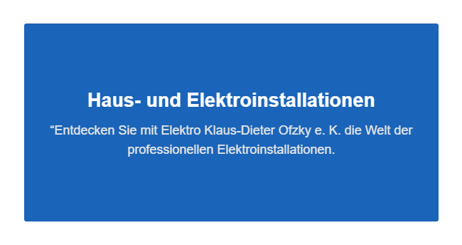 Haus Elektroinstallationen in  Dietingen